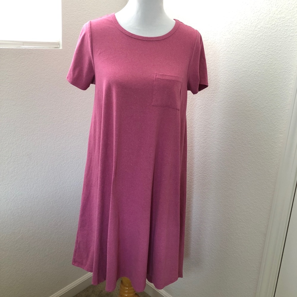 LuLaRoe Solid Pink Carly